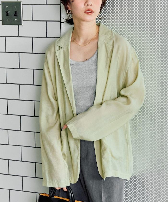 輕薄透視 西裝版型 薄紗 西裝夾克
