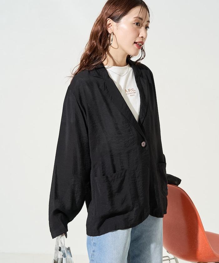 輕薄透視 西裝版型 薄紗 西裝夾克