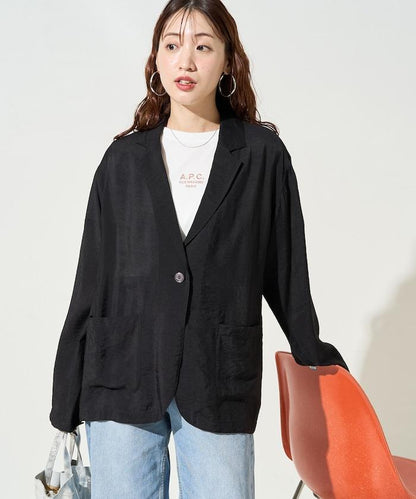 輕薄透視 西裝版型 薄紗 西裝夾克