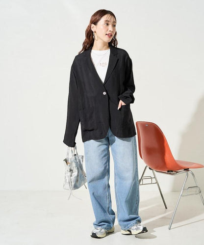 輕薄透視 西裝版型 薄紗 西裝夾克