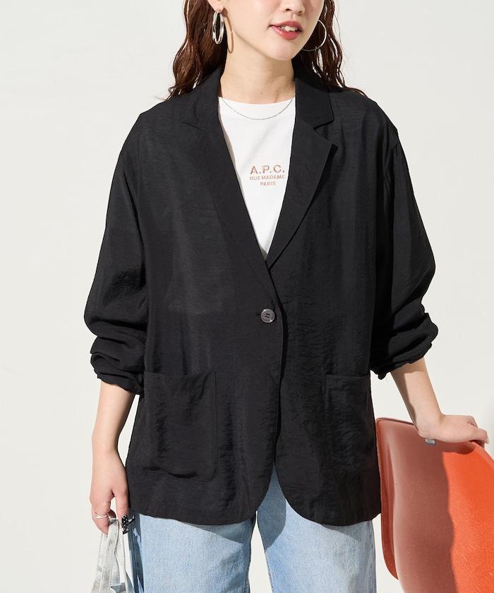 輕薄透視 西裝版型 薄紗 西裝夾克