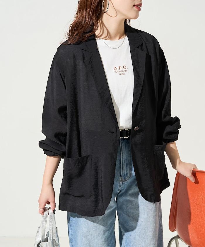 輕薄透視 西裝版型 薄紗 西裝夾克