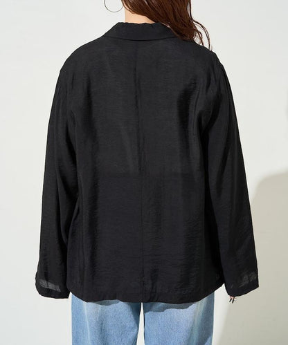 輕薄透視 西裝版型 薄紗 西裝夾克