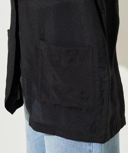 輕薄透視 西裝版型 薄紗 西裝夾克