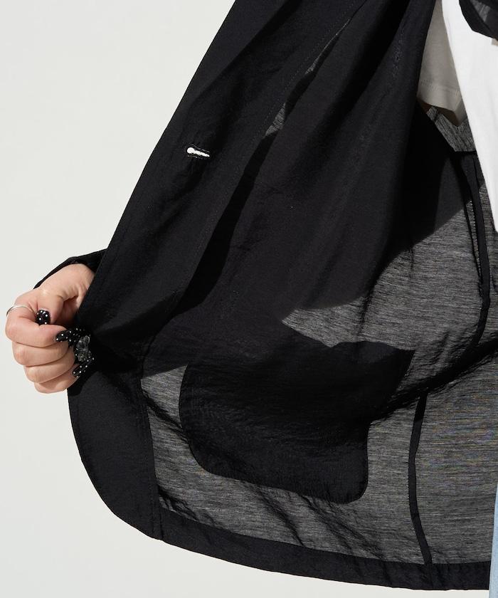 輕薄透視 西裝版型 薄紗 西裝夾克