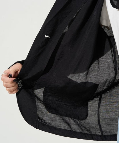 輕薄透視 西裝版型 薄紗 西裝夾克