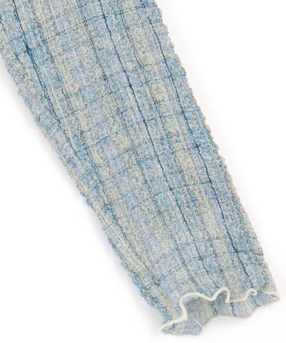 格紋凸紋設計 長袖襯衫