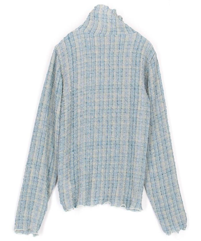 格紋凸紋設計 長袖襯衫