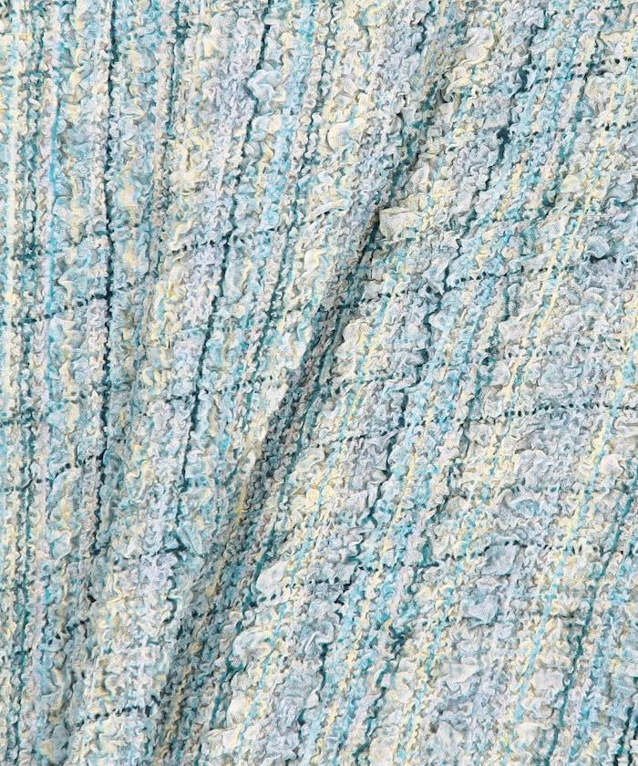 格紋凸紋設計 長袖襯衫