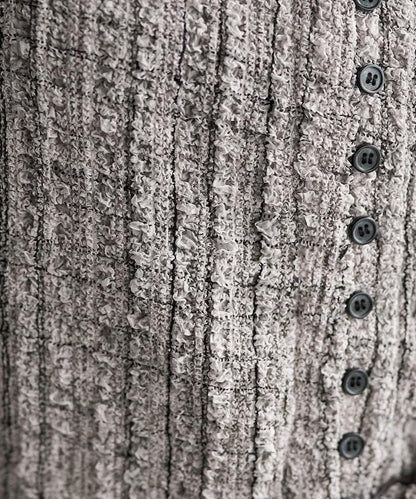 格紋凸紋設計 長袖襯衫