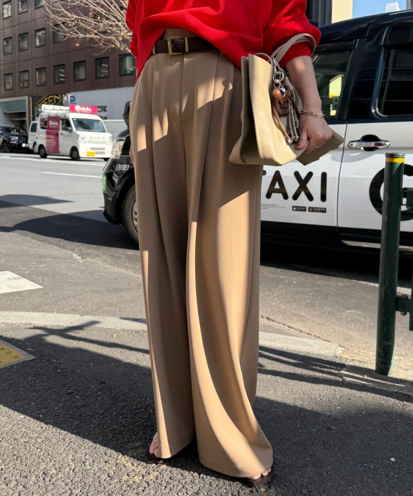 針織寬鬆休閒褲