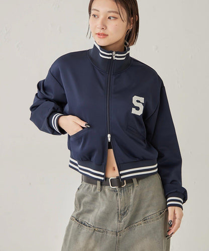 S字Logo 短版設計 運動夾克