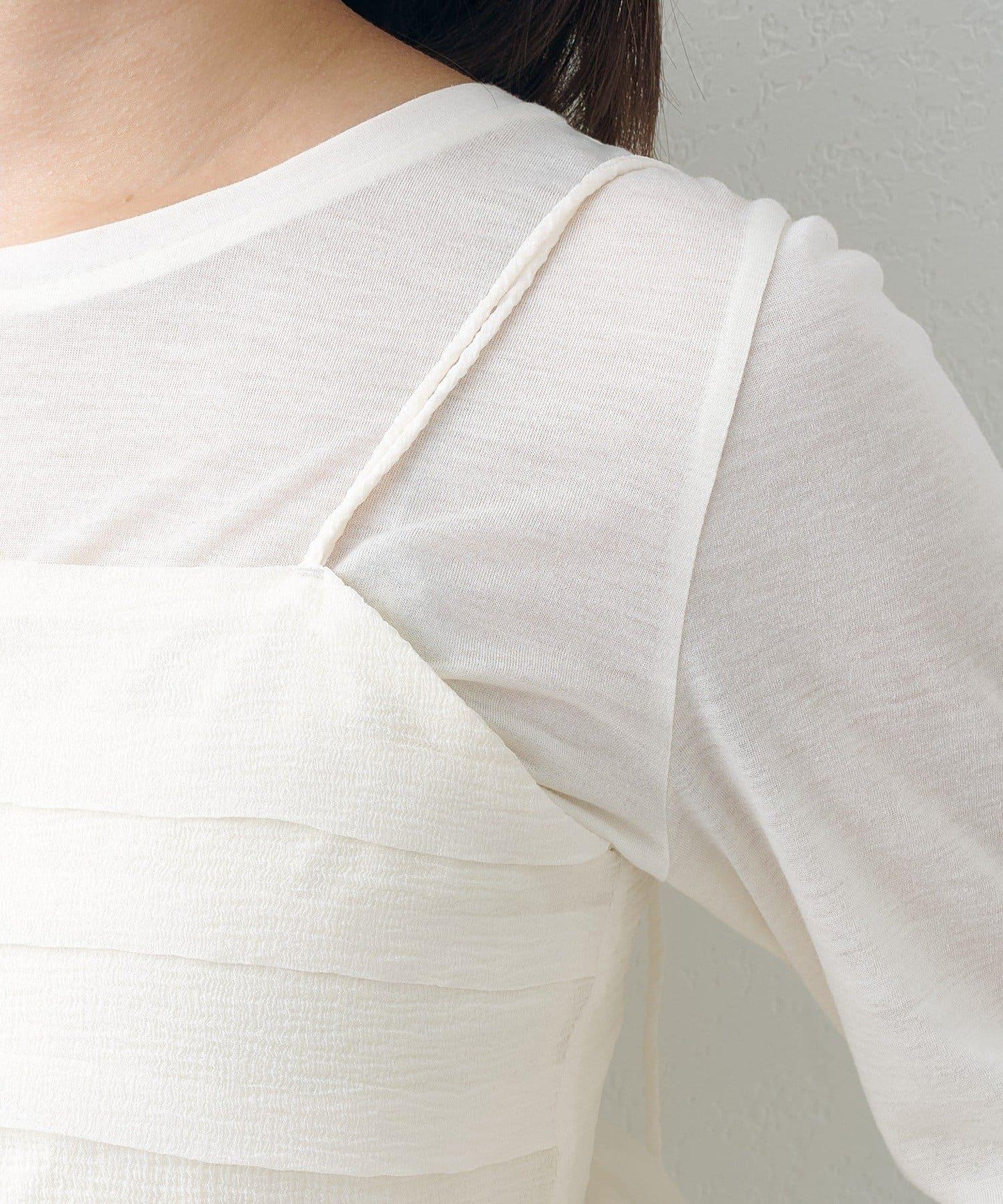 歐根紗束胸上衣