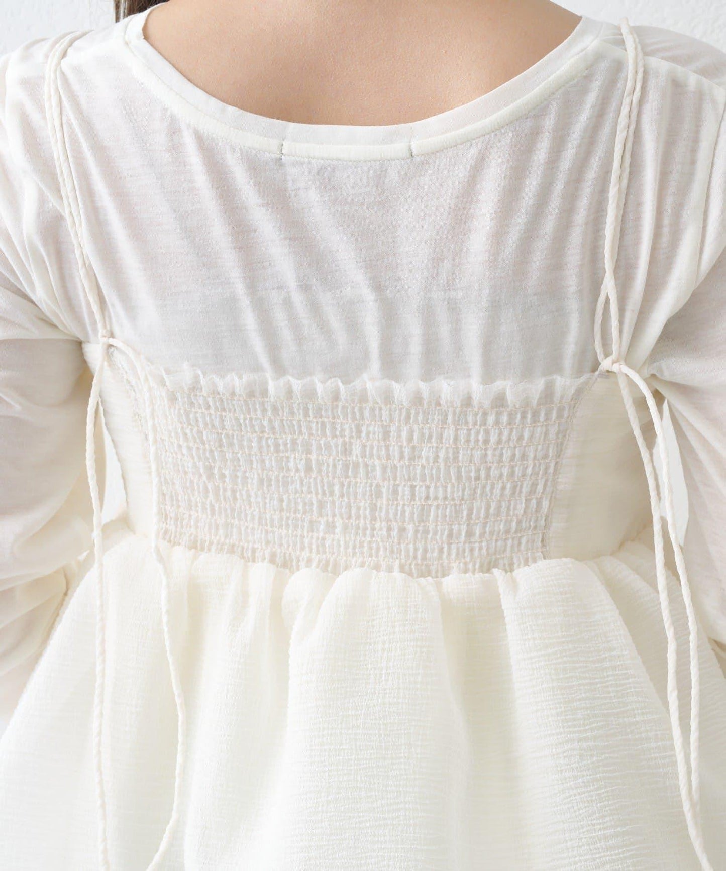 歐根紗束胸上衣