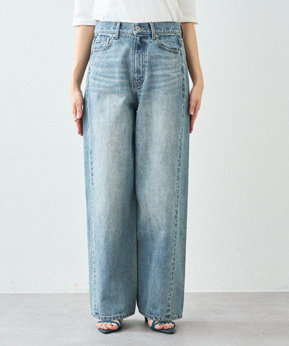 A・MONN(アモン) add 前中窄版設計 牛仔牛仔褲