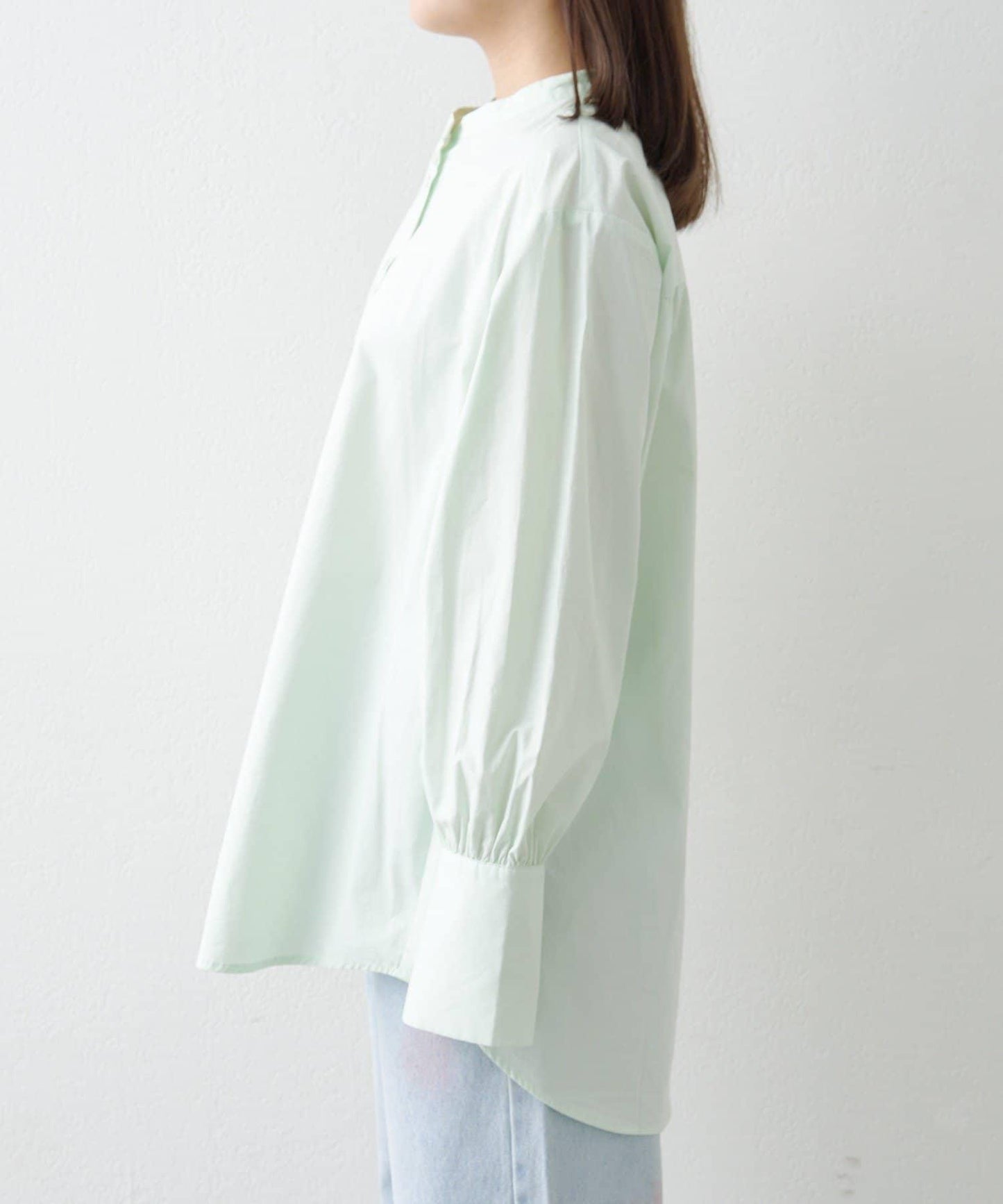 帶帽無領襯衫