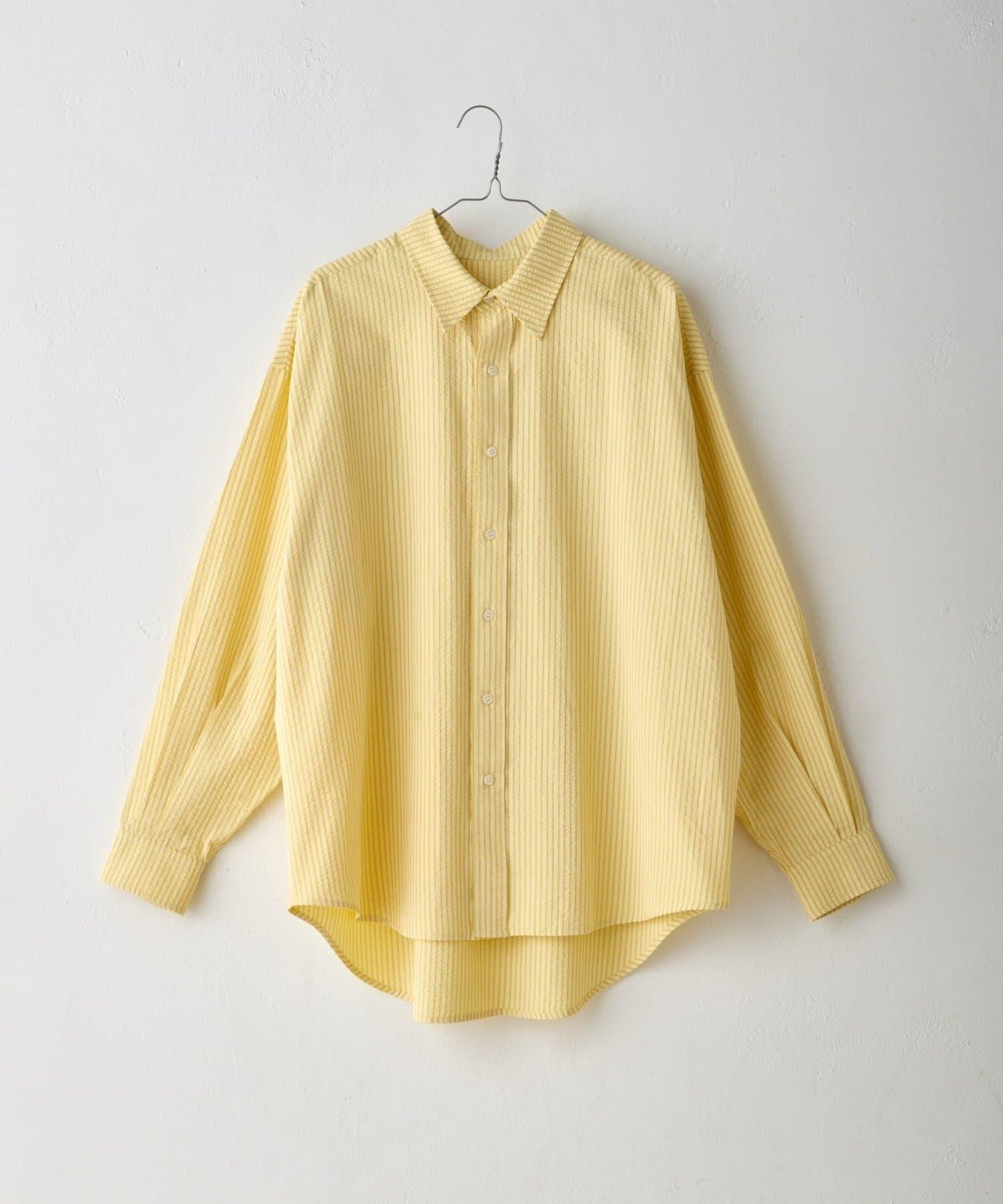 WHIMSIC 透感泡泡紗條紋襯衫