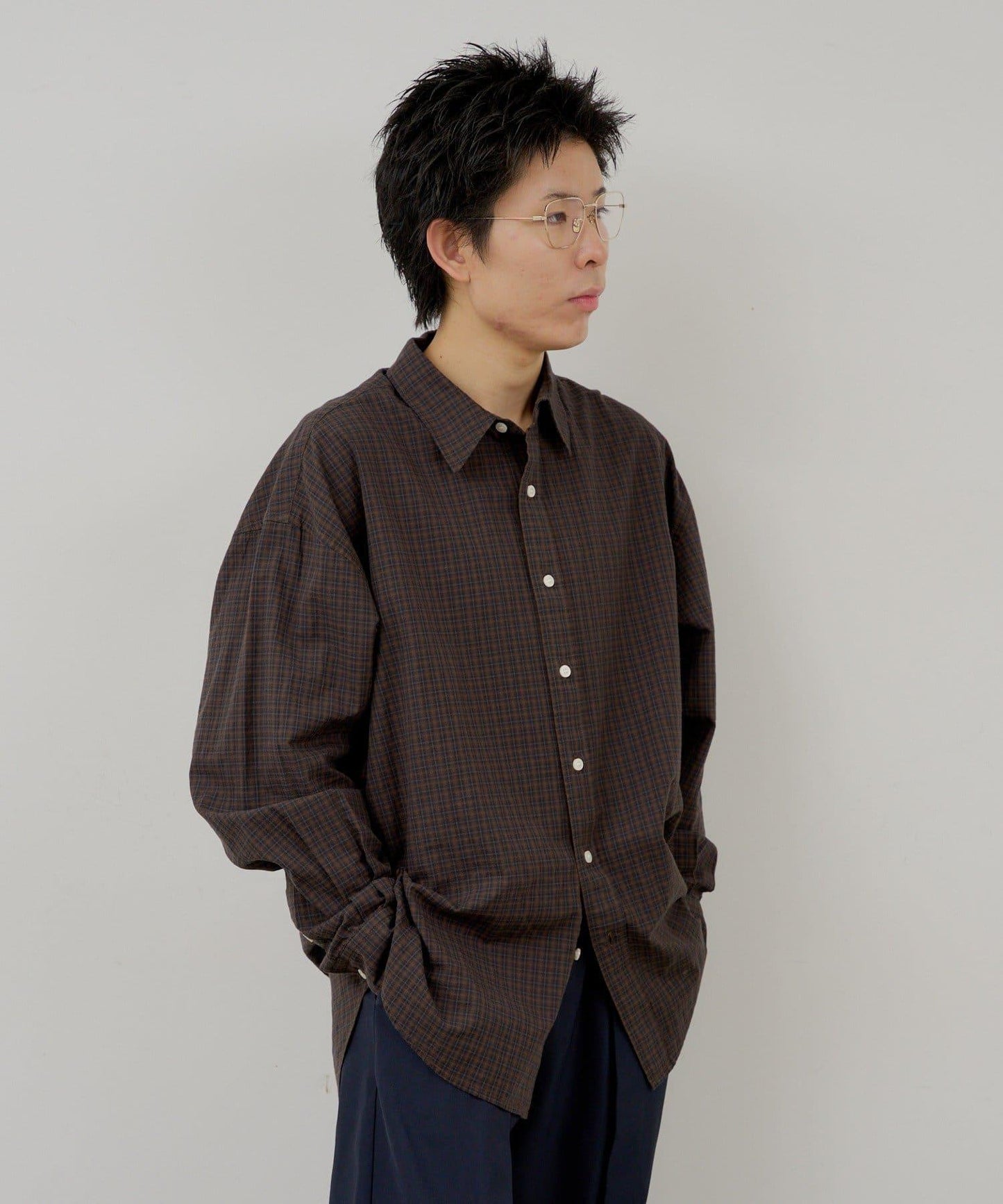 WHIMSIC 小格紋襯衫