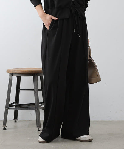 套裝可搭配 闊腿版型 中縫設計 4WAY彈力 闊腿褲