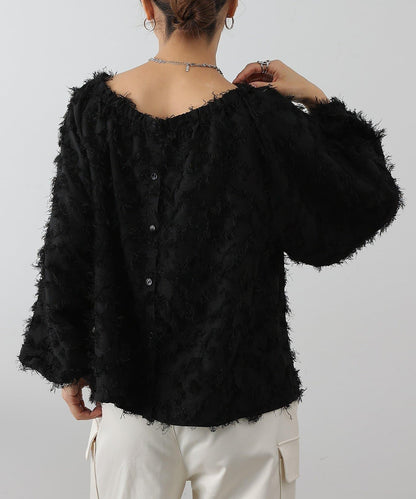 流蘇提花 多種穿法 設計女式上衣