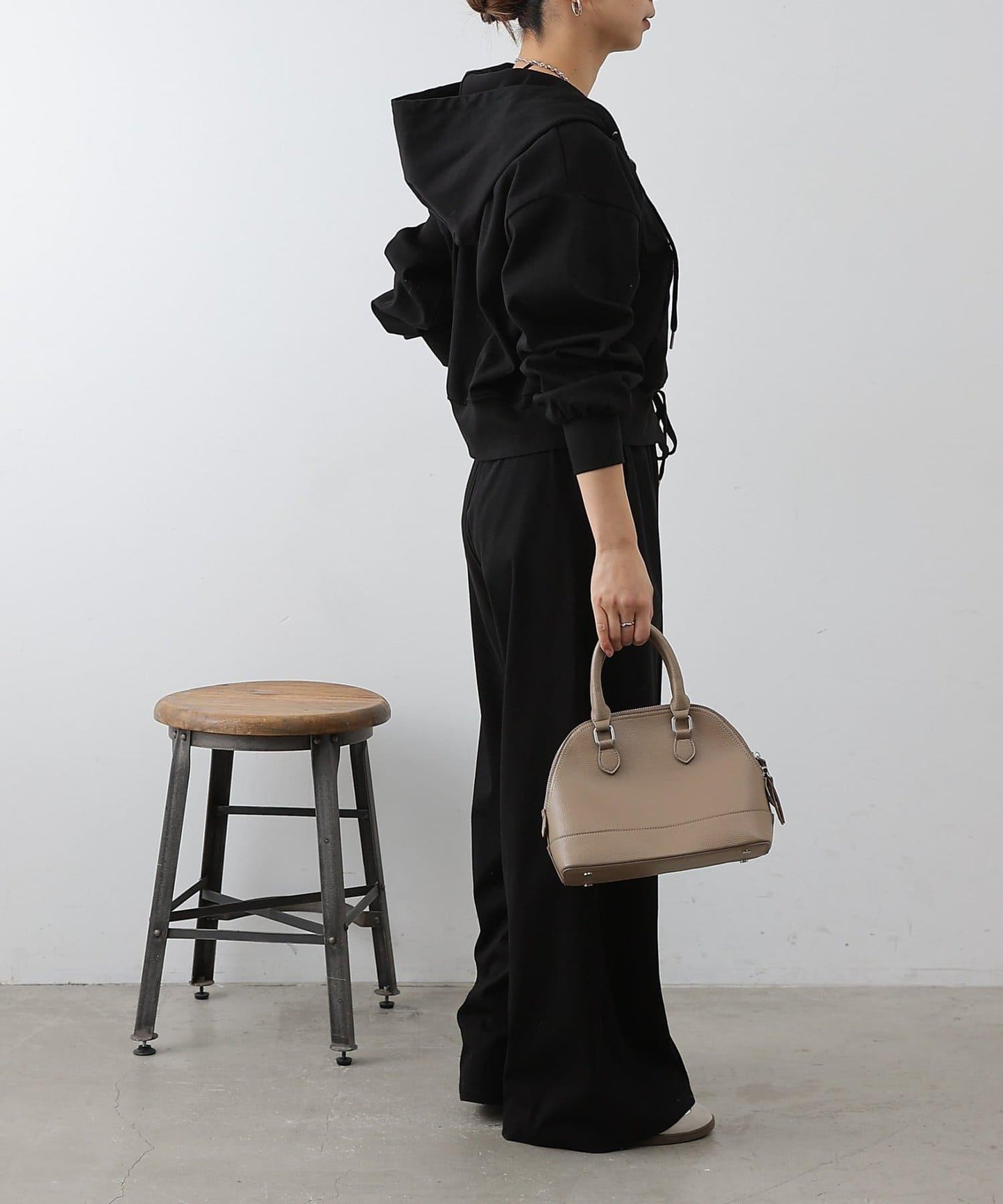 套裝可搭配 闊腿版型 中縫設計 4WAY彈力 闊腿褲