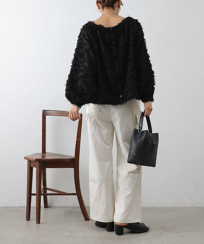 流蘇提花 多種穿法 設計女式上衣