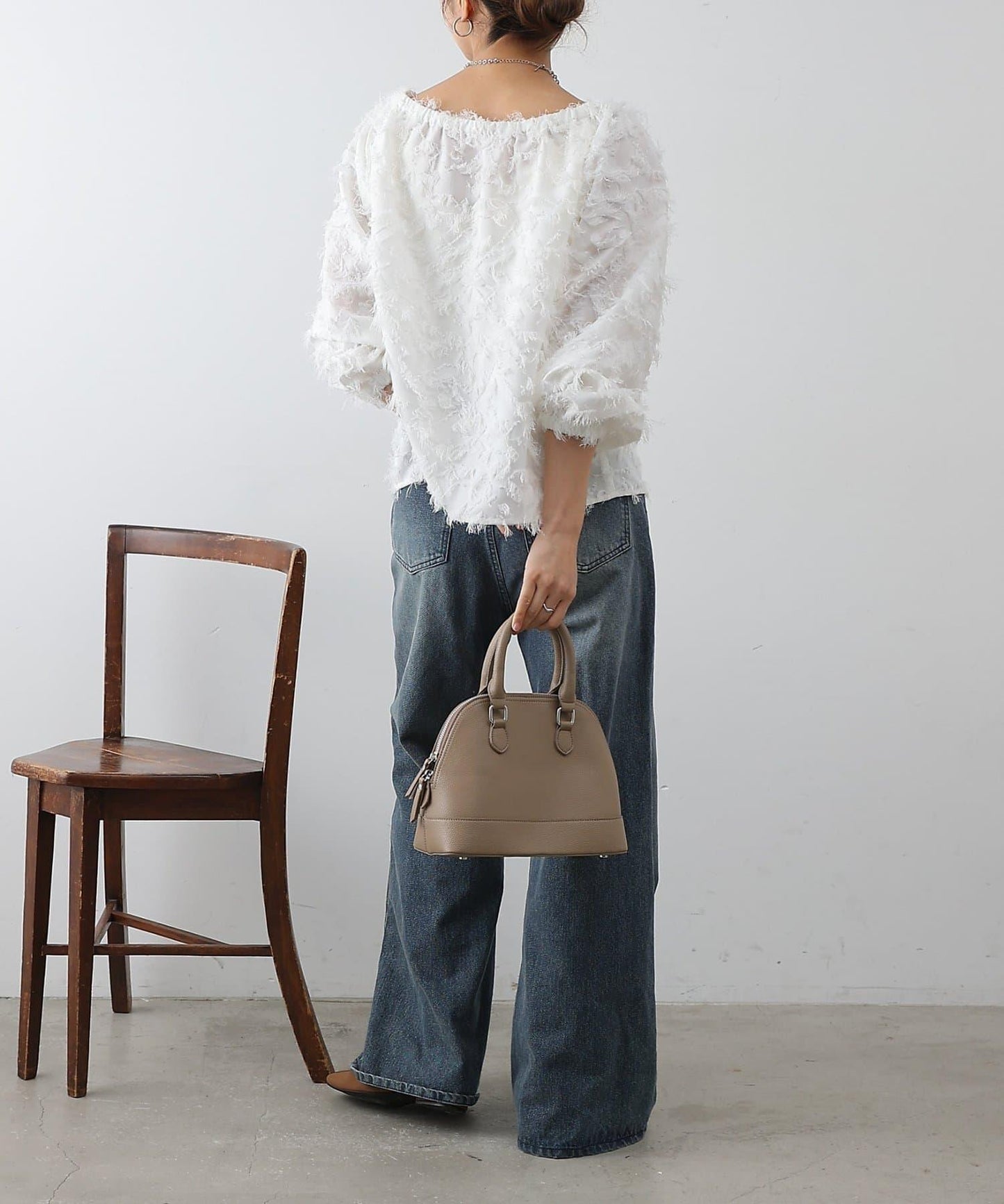 流蘇提花 多種穿法 設計女式上衣