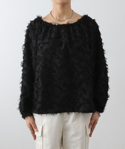 流蘇提花 多種穿法 設計女式上衣