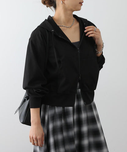 可成套搭配 四向彈力 雙拉鍊 連帽外套