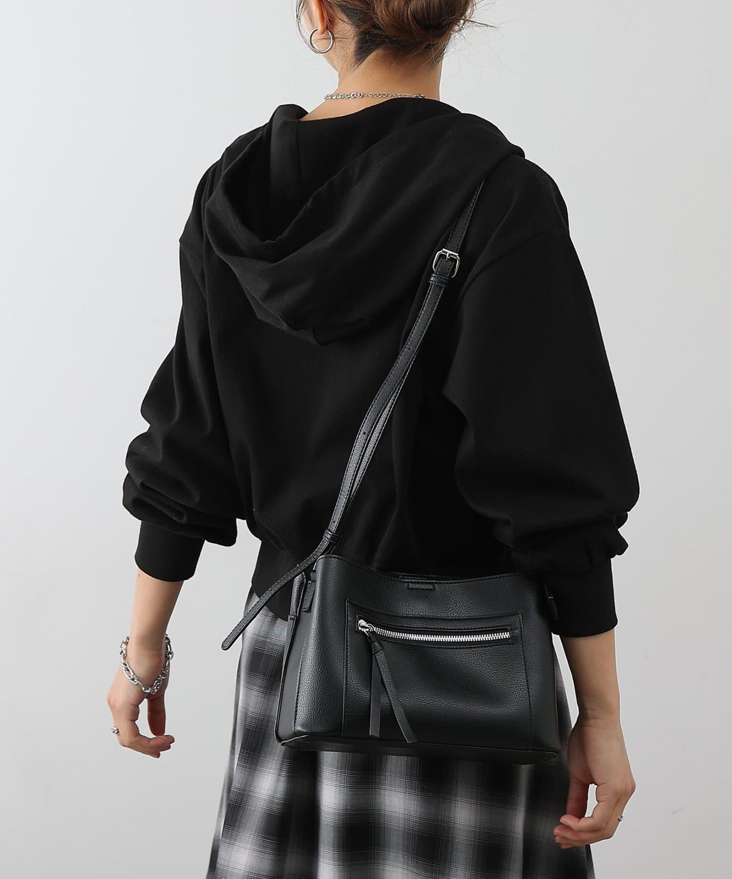 可成套搭配 四向彈力 雙拉鍊 連帽外套