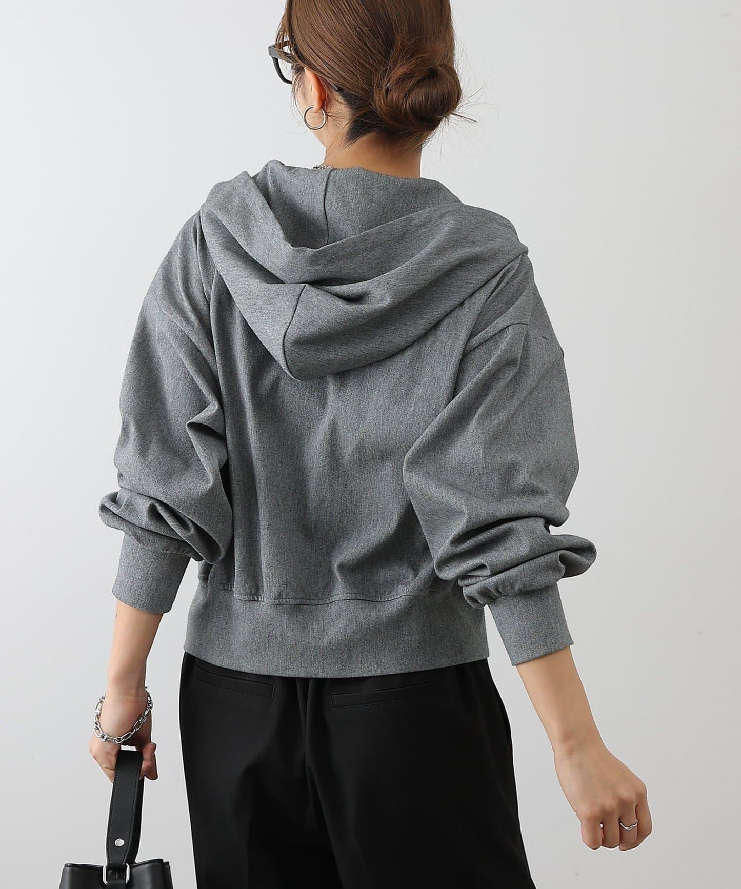 可成套搭配 四向彈力 雙拉鍊 連帽外套