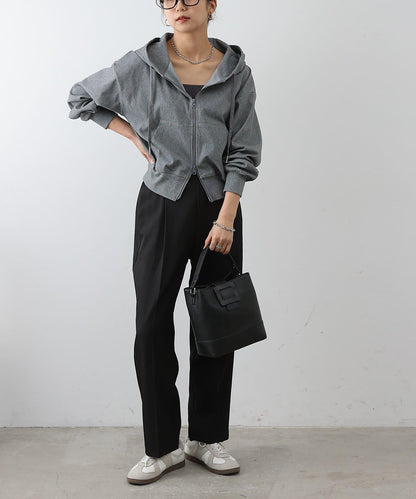 可成套搭配 四向彈力 雙拉鍊 連帽外套