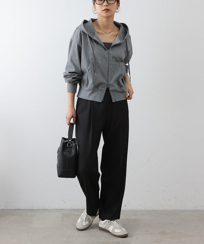 可成套搭配 四向彈力 雙拉鍊 連帽外套