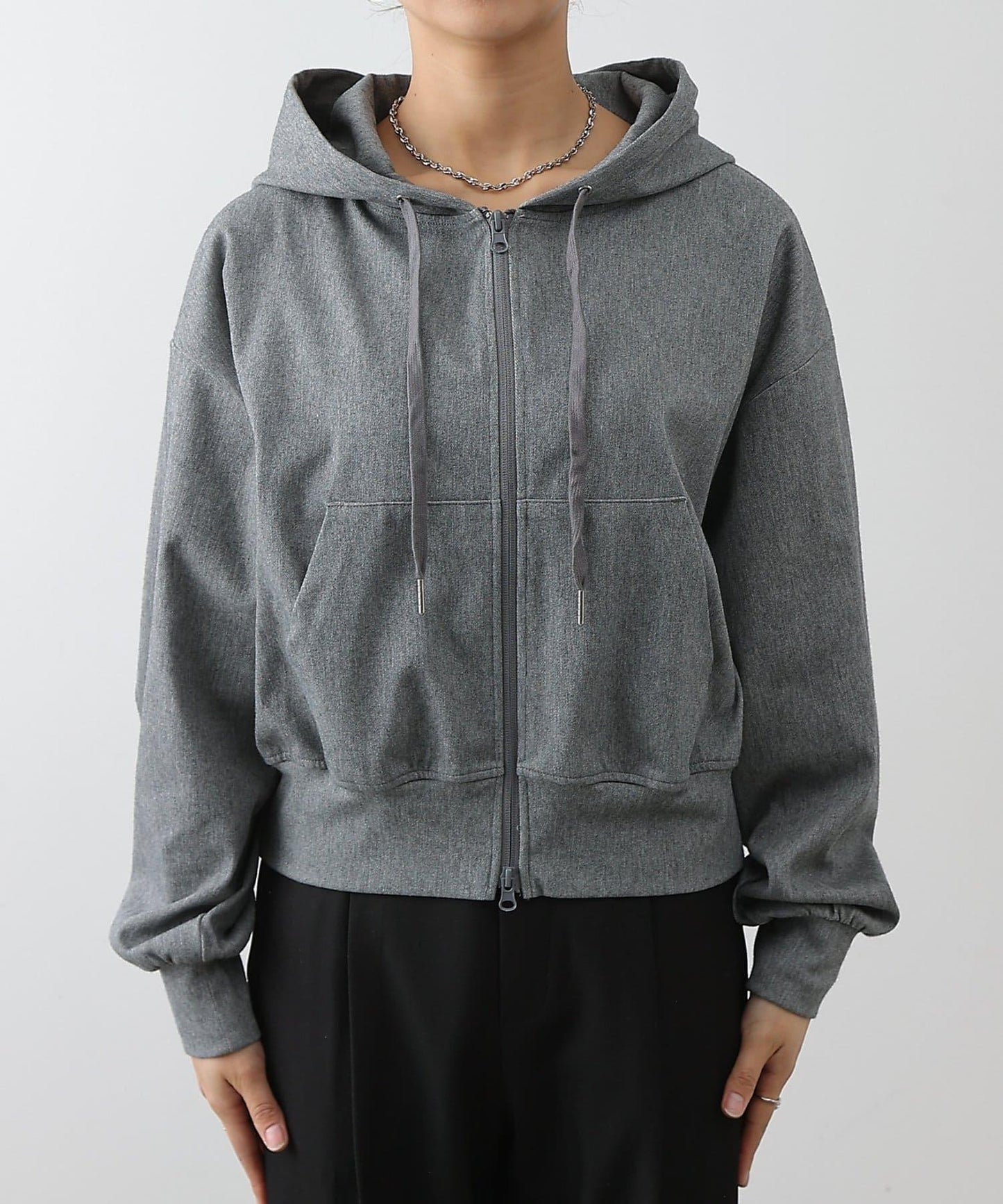 可成套搭配 四向彈力 雙拉鍊 連帽外套