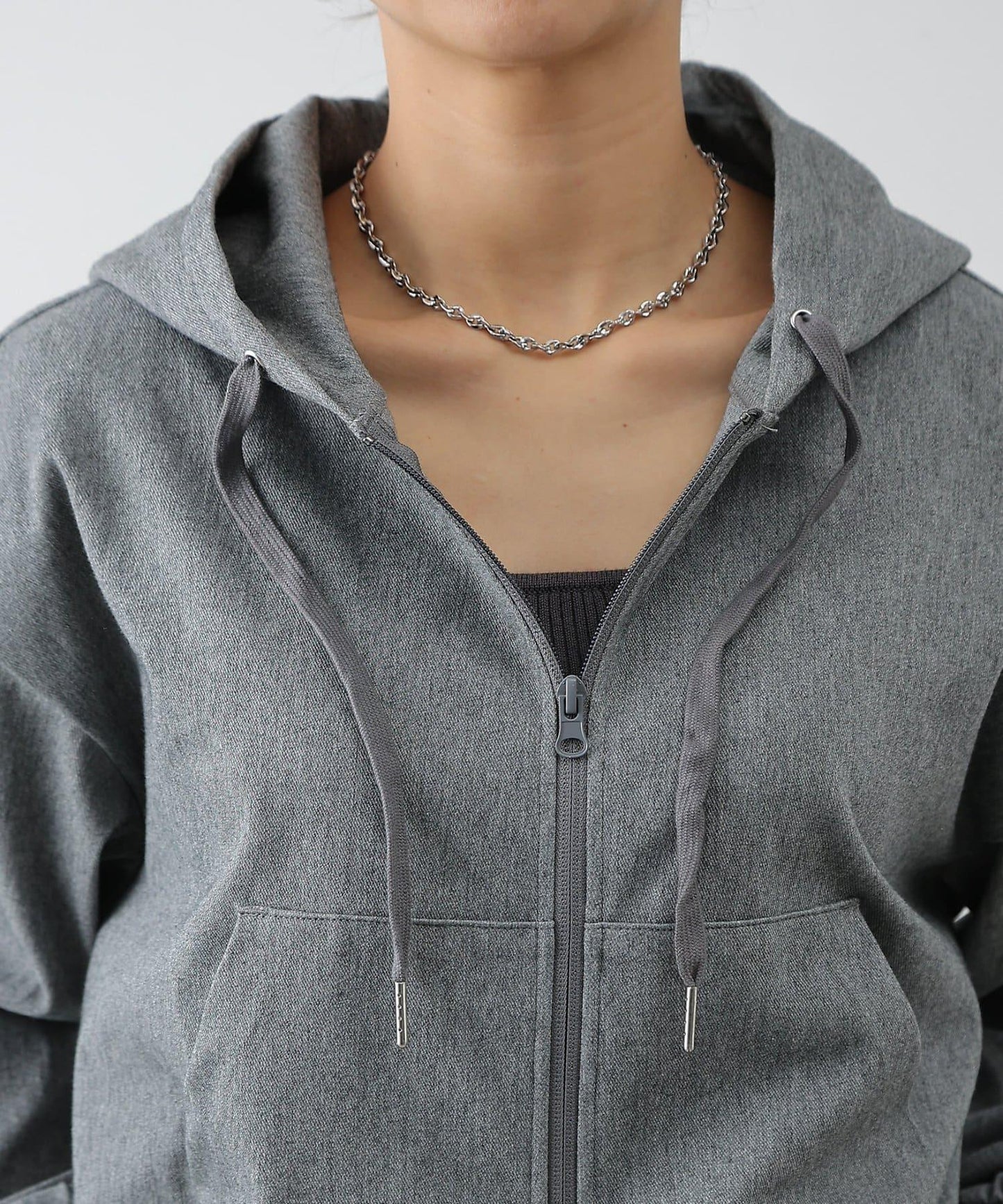 可成套搭配 四向彈力 雙拉鍊 連帽外套