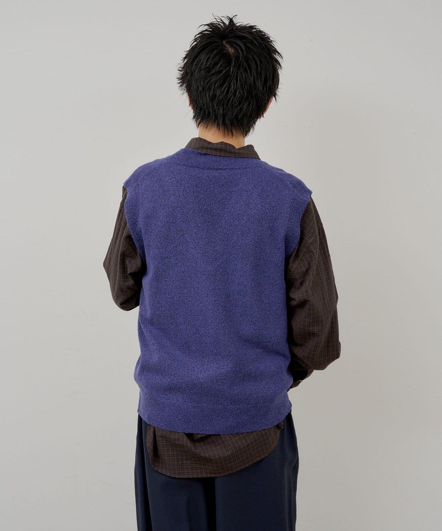 WHIMSIC 圈圈呢V領針織背心