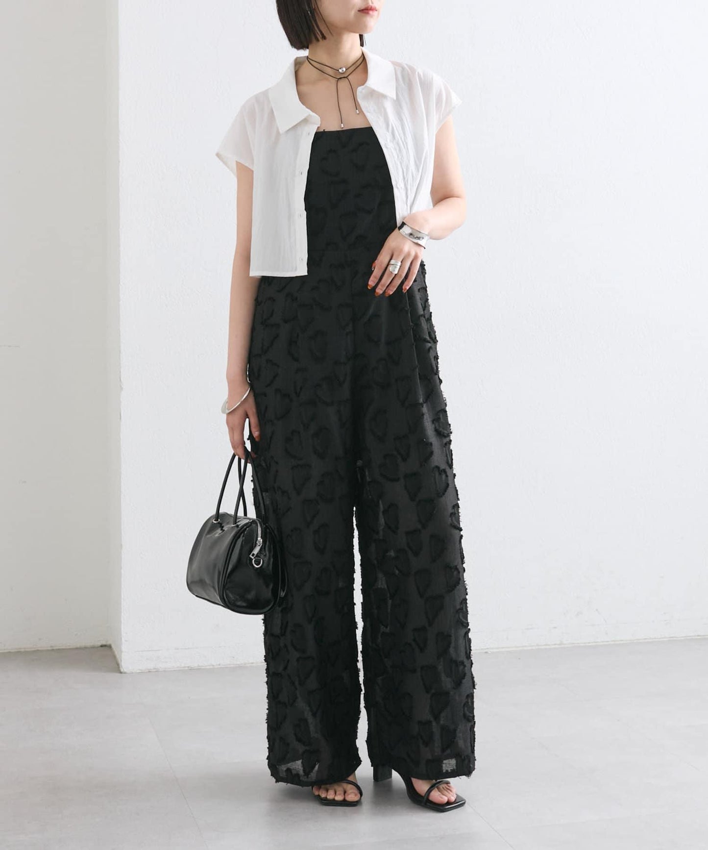 mystic 後背設計短款襯衫