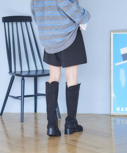 RMAF 側邊縫線長筒靴