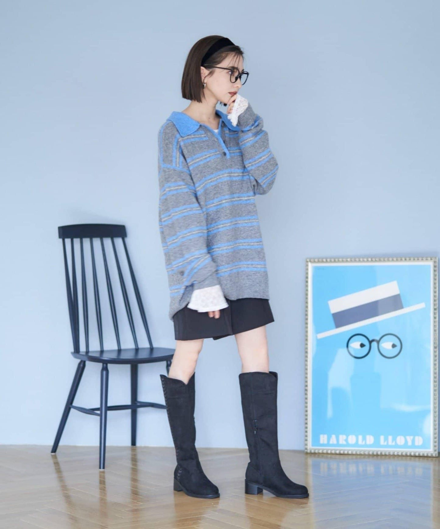 RMAF 側邊縫線長筒靴