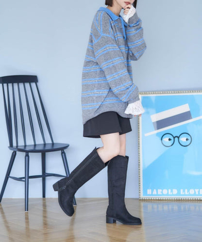 RMAF 側邊縫線長筒靴