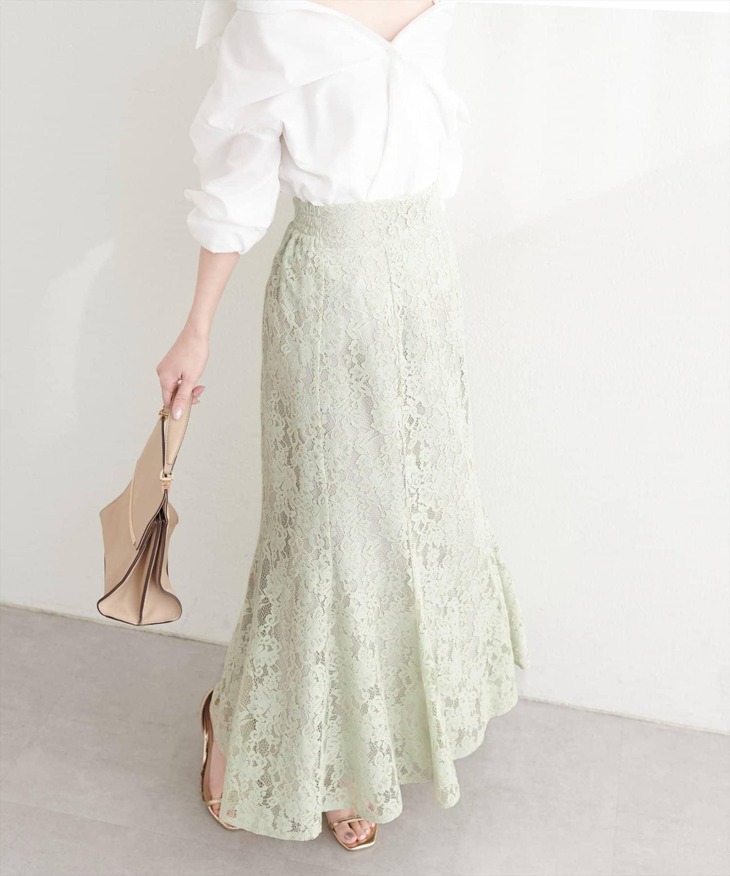 可調節裙長 美人魚 蕾絲 半身裙