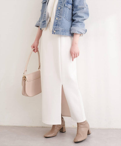 側邊條紋 窄身版 半身裙