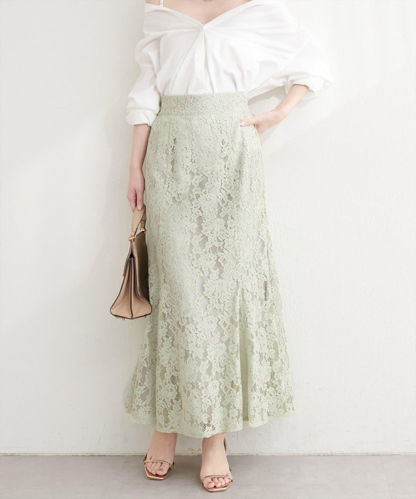 可調節裙長 美人魚 蕾絲 半身裙