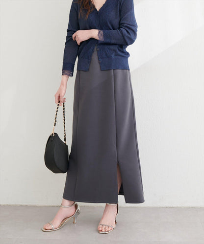 側邊條紋 窄身版 半身裙