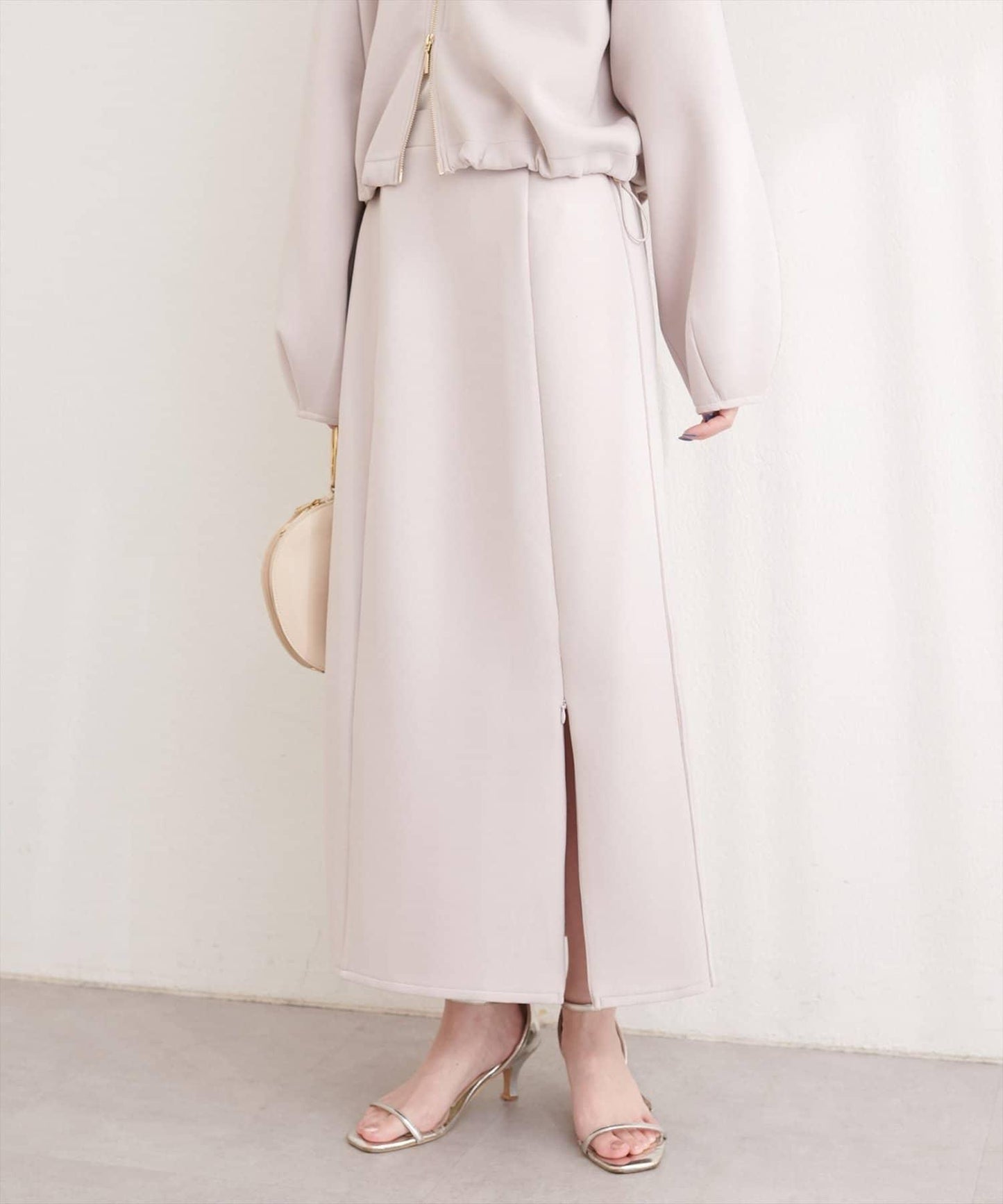 側邊條紋 窄身版 半身裙