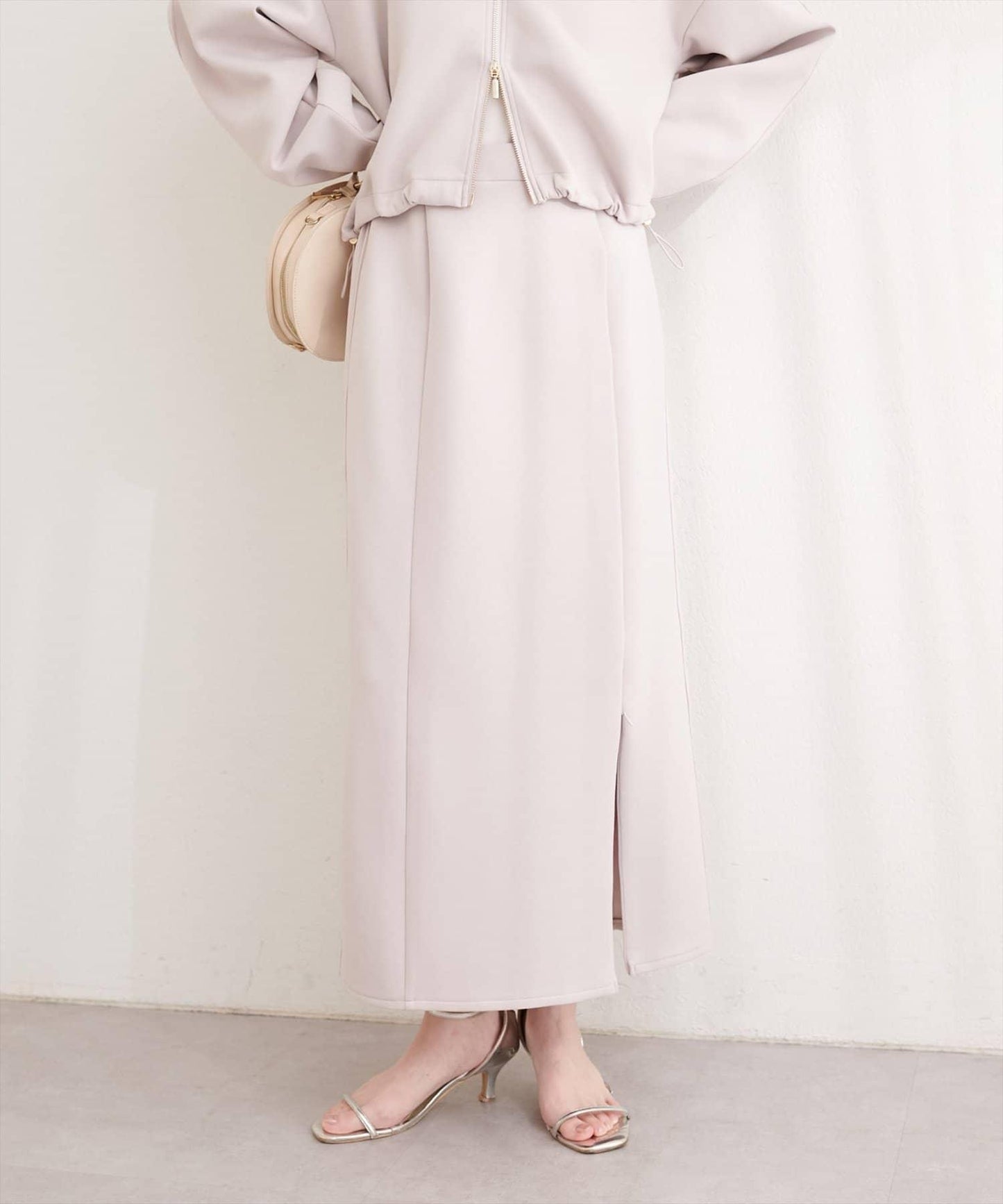 側邊條紋 窄身版 半身裙