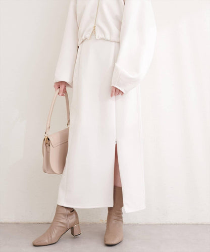 側邊條紋 窄身版 半身裙