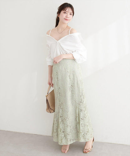 可調節裙長 美人魚 蕾絲 半身裙