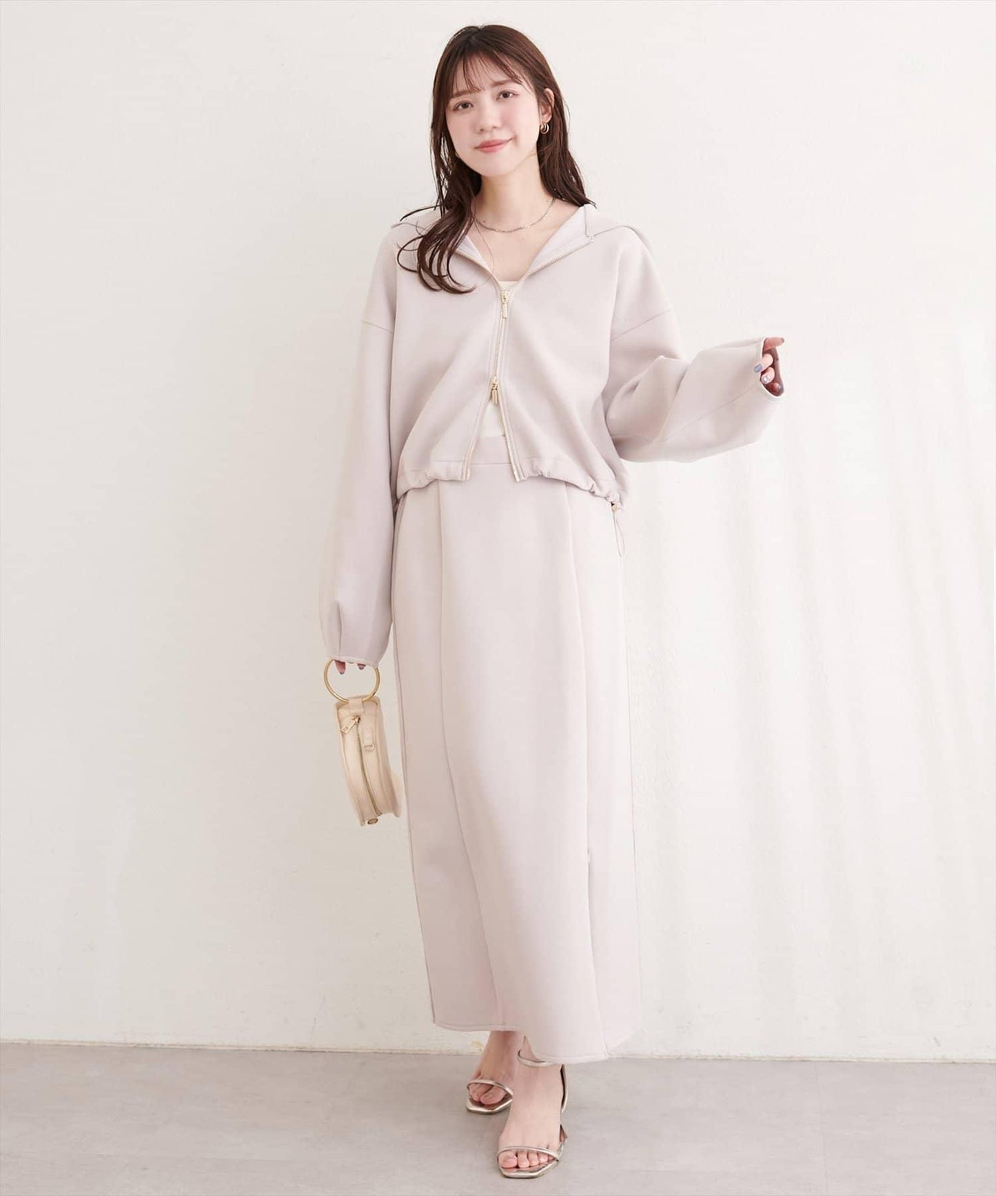 側邊條紋 窄身版 半身裙