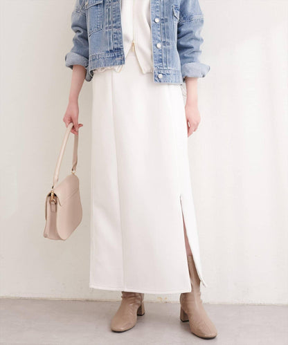 側邊條紋 窄身版 半身裙